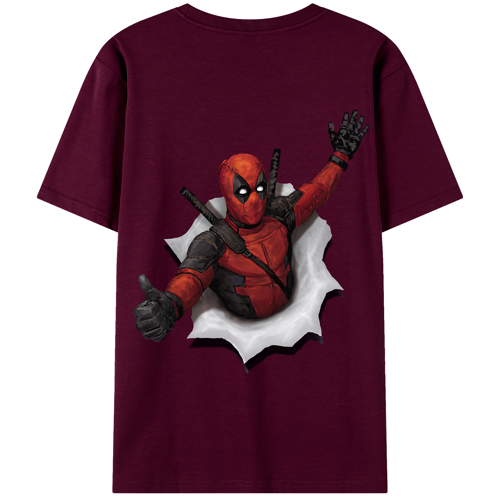 （画像用） Deadpool デッドプール レディース半袖Tシャツ(バックプリント)